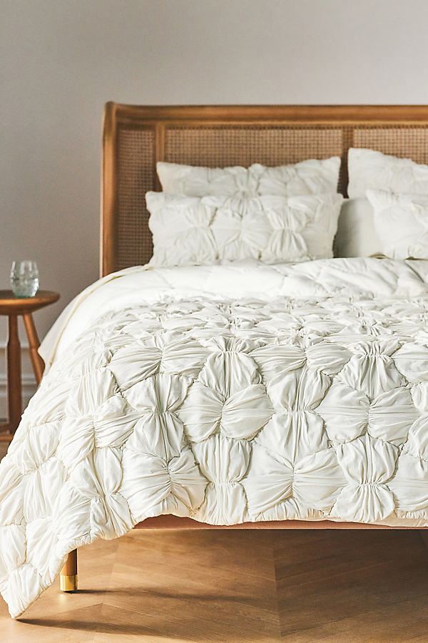 Anthropologie Constance Cloud Jersey Quilt In White