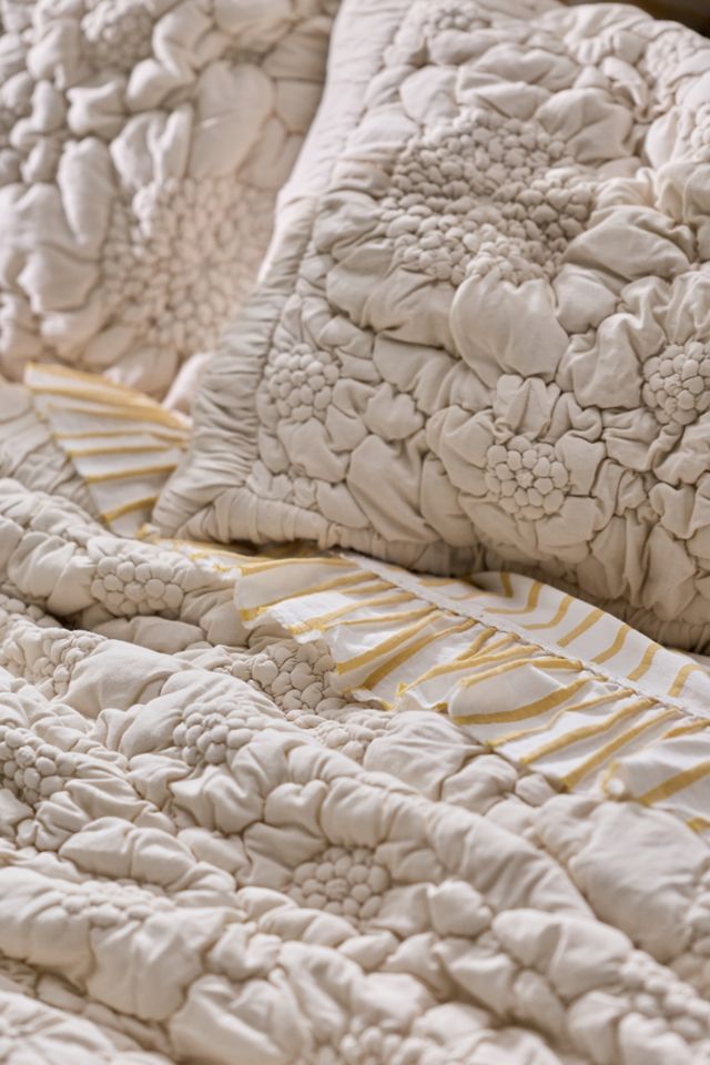 Dahlia 100% Cotton Jersey Floral Quilt #1