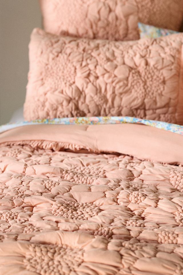 Dahlia 100% Cotton Jersey Floral Quilt #1