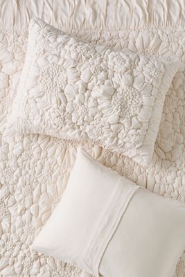 Dahlia Cotton Jersey Floral Shams, Set of 2