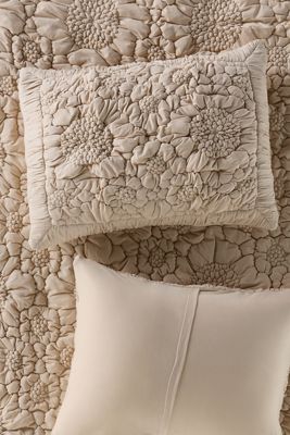 Dahlia Cotton Jersey Floral Shams, Set of 2