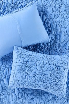 Dahlia Cotton Jersey Floral Shams, Set of 2