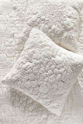 Dahlia Cotton Jersey Floral Euro Sham