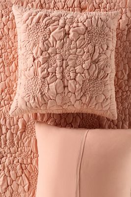 Dahlia Cotton Jersey Floral Euro Sham