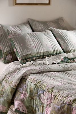 The Printed Textured Cotton Quilt Collection | Anthropologie