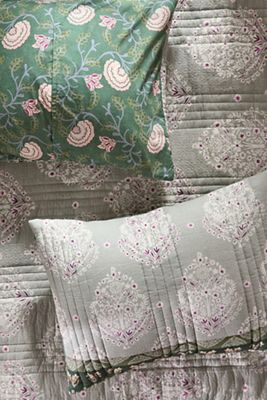 The Printed Textured Cotton Pillow Shams, Set of 2