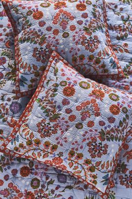 The Printed Textured Cotton Euro Sham