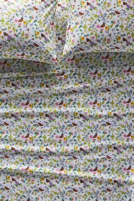 Lou Rota Organic Cotton Percale Printed Sheet Set