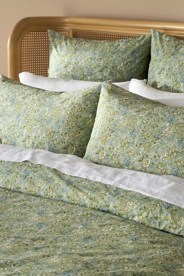 Outlet Anthropologie Organic Cotton Angela Duvet Cover King NEW