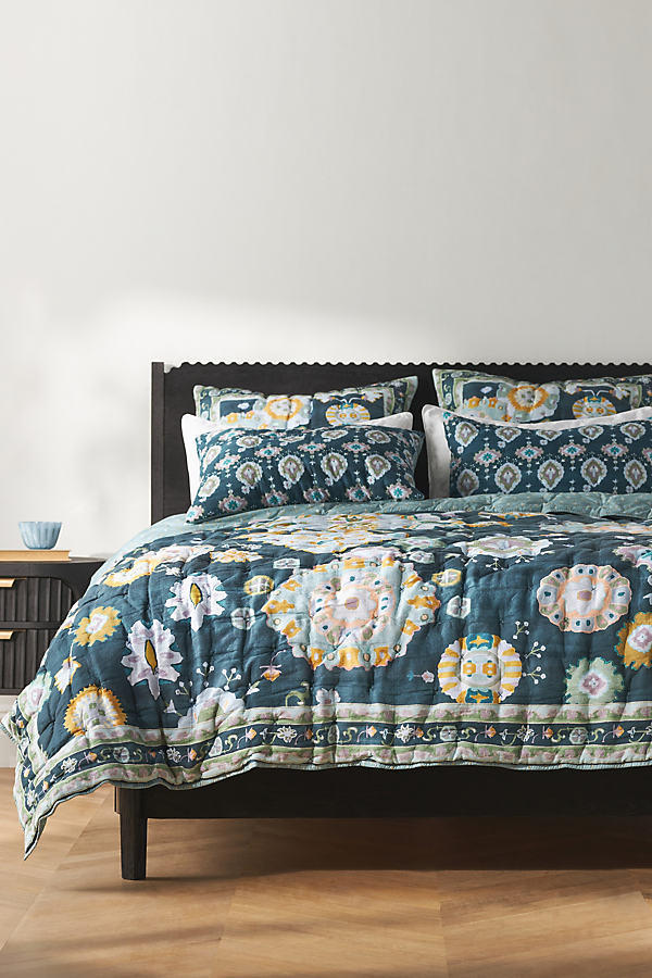 Shop Anthropologie Avery Medallions Quilt In Multicolor