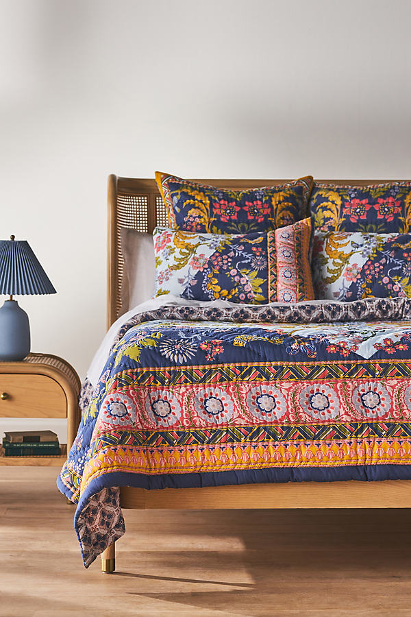 Artisan Quilts By Anthropologie Carmen Quilt In Multicolor