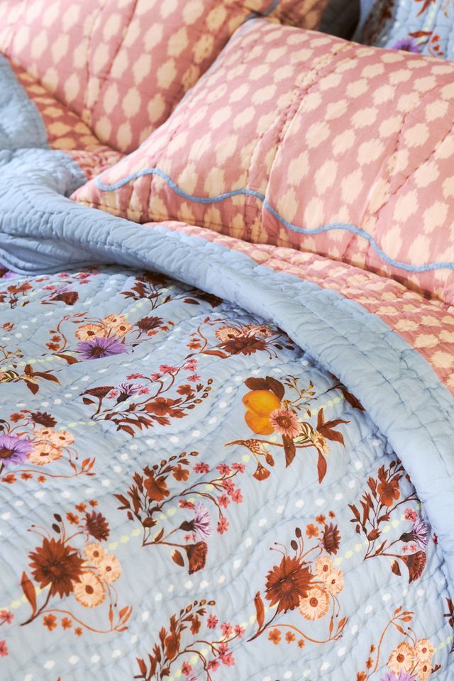 Iluka Cotton Printed Floral Quilt #1