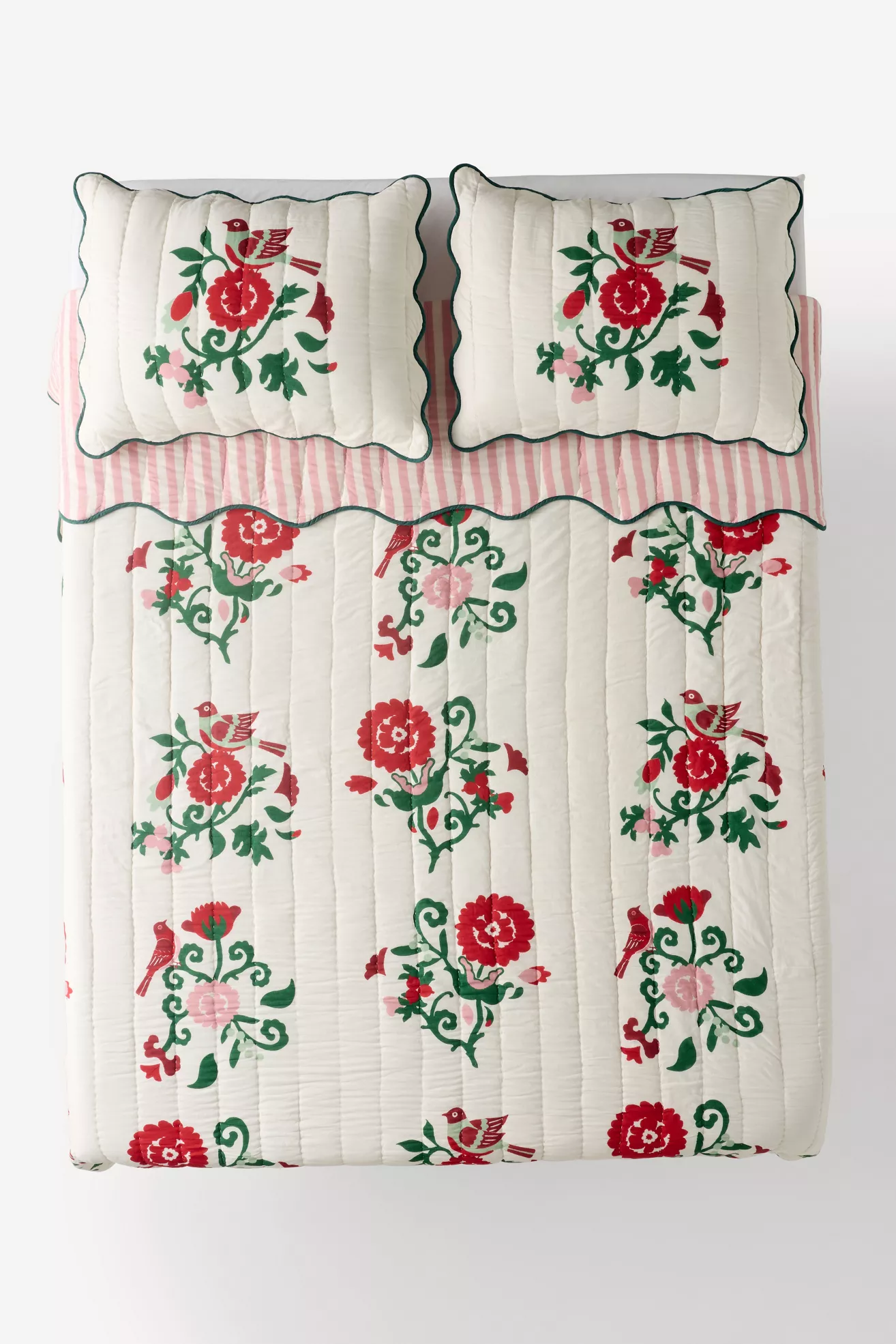 Iluka 100% Cotton Gauze Floral Quilt