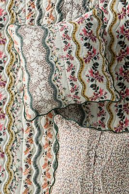 Iluka 100% Cotton Gauze Floral Euro Sham