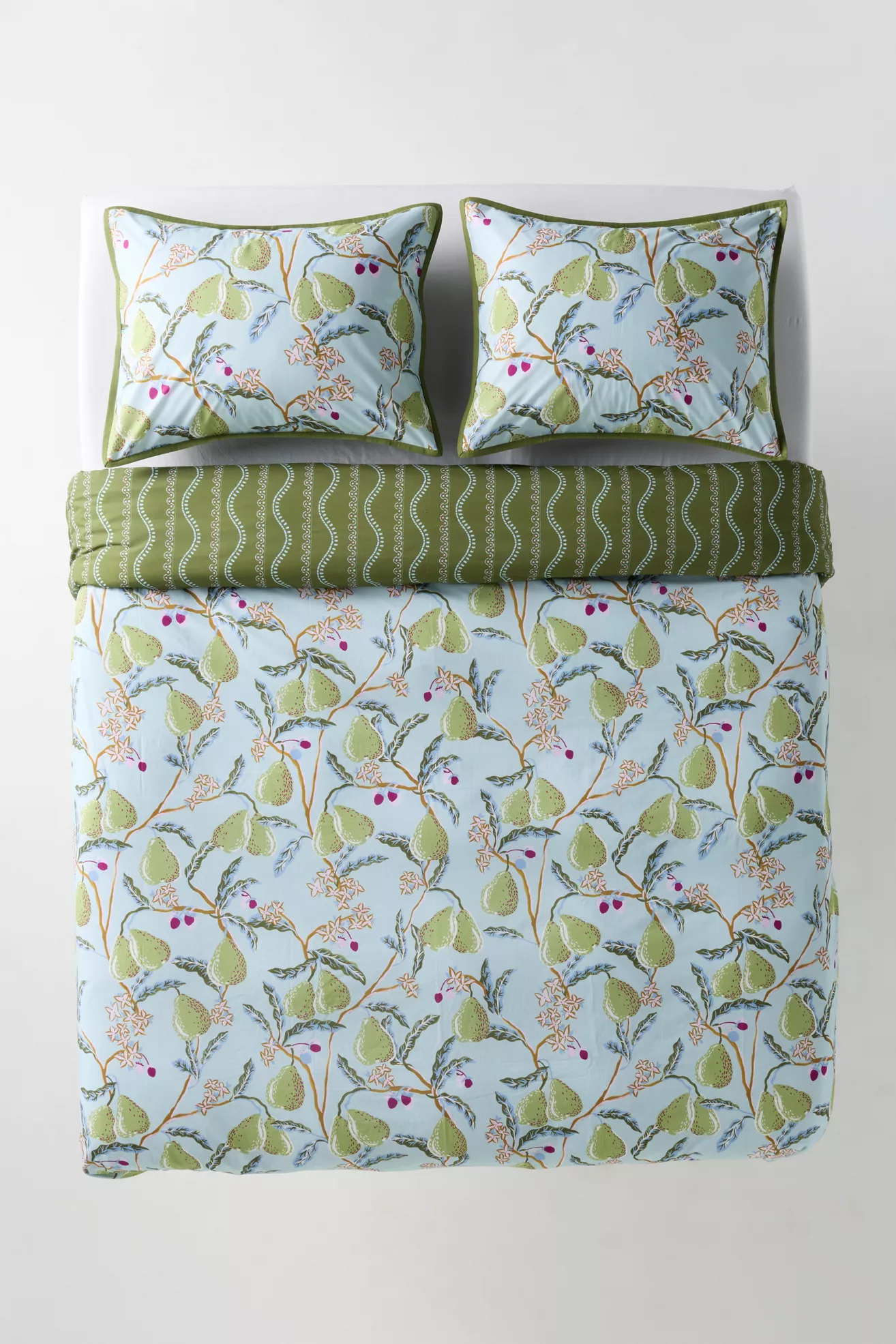100% Organic Cotton Printed Percale Duvet Collection - thumbnail 6