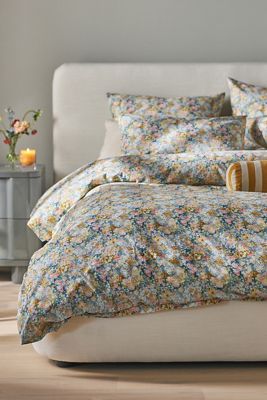 The Organic Cotton Printed Percale Duvet Collection