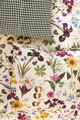 The Organic Cotton Printed Percale Euro Sham