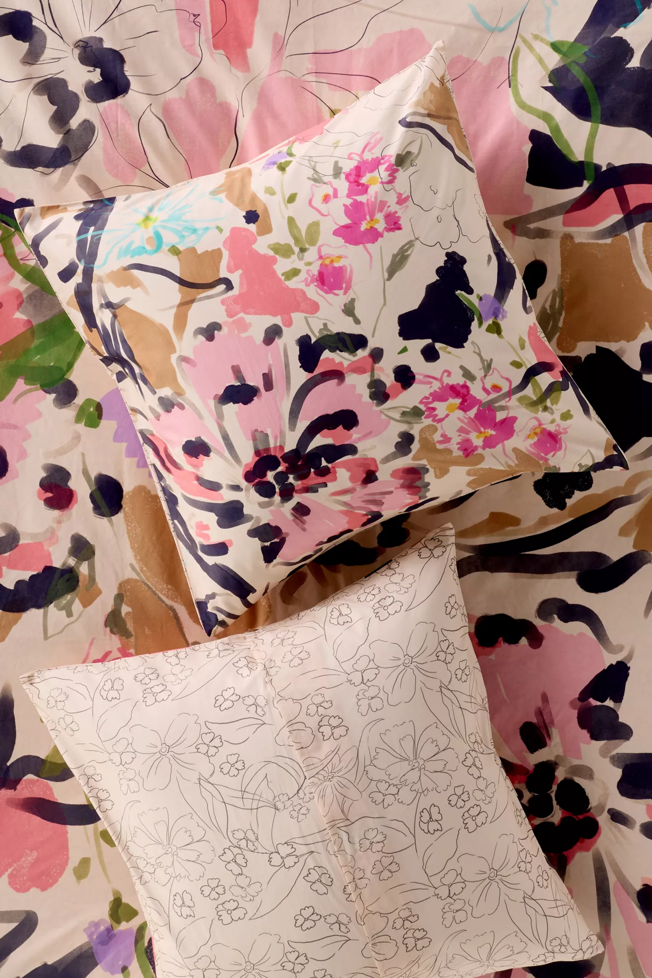 Organic Cotton Printed Percale Euro Sham - thumbnail 7
