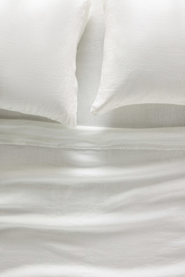 Anthropologie Washed Linen Sheet Set