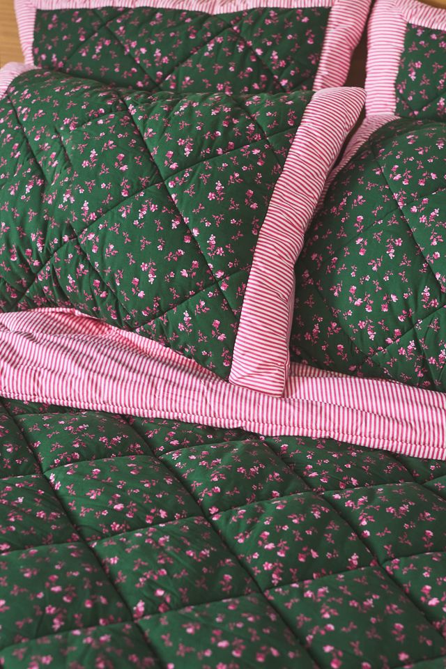 Couvre-lit matelassé en percale de coton Hayden #1