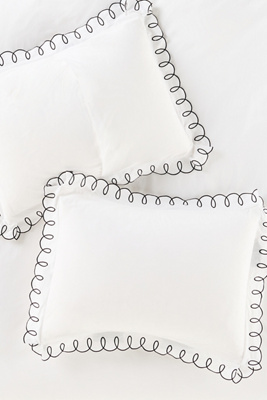 Anthropologie Maeve Looped Organic Percale Pillowcases, Set Of 2