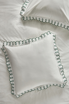 Maeve By Anthropologie Looped Organic Percale Euro Sham