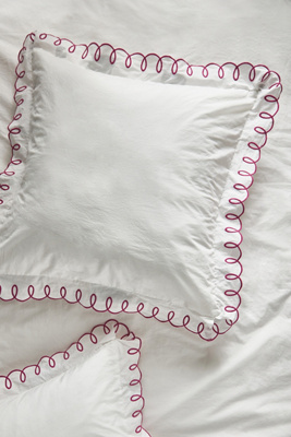 Maeve By Anthropologie Looped Organic Percale Euro Sham