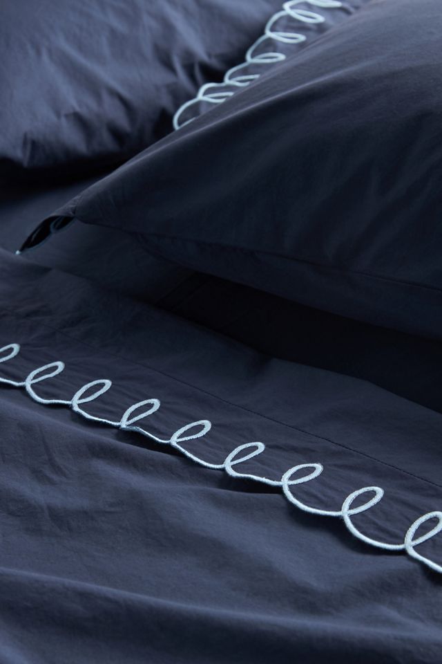 Maeve by Anthropologie Looped Organic Percale Sheet Set #1