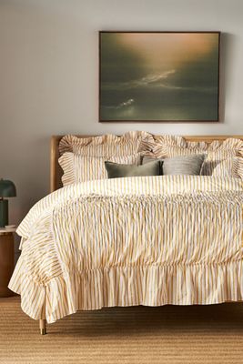 Betsy Cotton Ruffle Stripe Duvet Cover