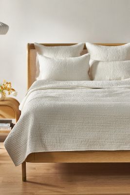 Anthropologie Betsy Coverlet In Neutral