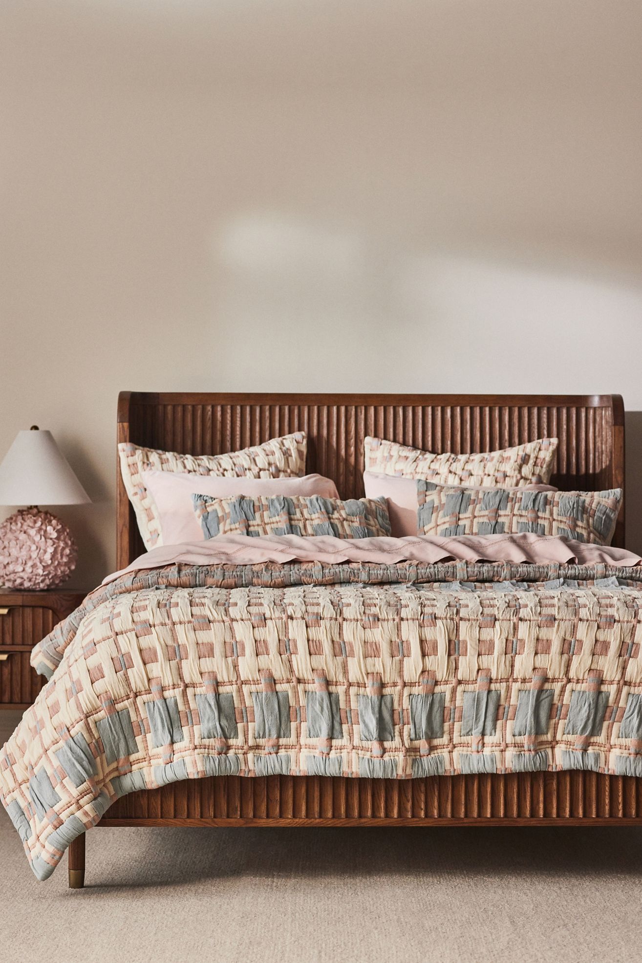 Sonya Matelassé Coverlet - Blue, Full/Queen