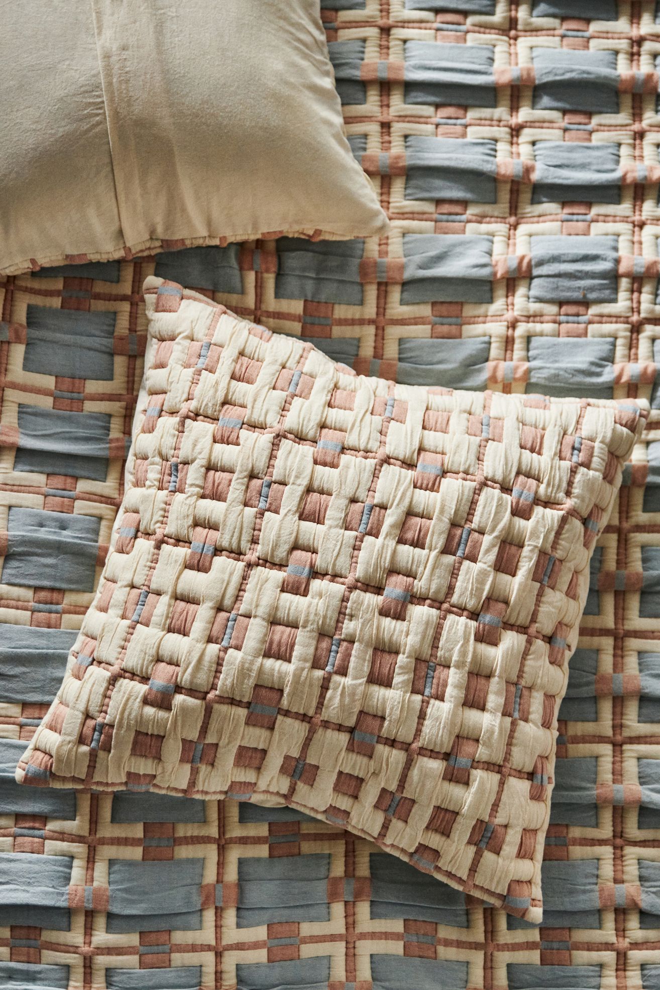 Sonya Matelassé Euro Sham - Blue, Euro Sham