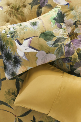 Anthropologie Colliere Velvet Floral Shams, Set Of 2