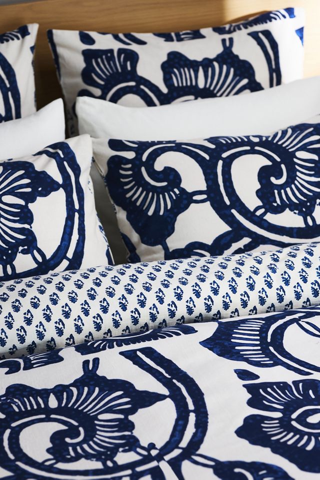 Bernadette Cotton Slub Printed Duvet Cover #1