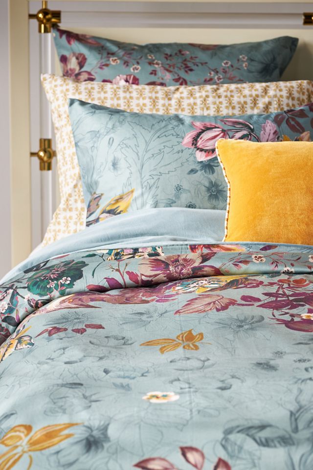 Olive Cotton Sateen Duvet #1