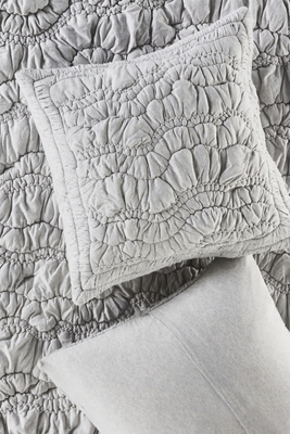 Anthropologie Brooke Heathered Jersey Cotton Euro Sham