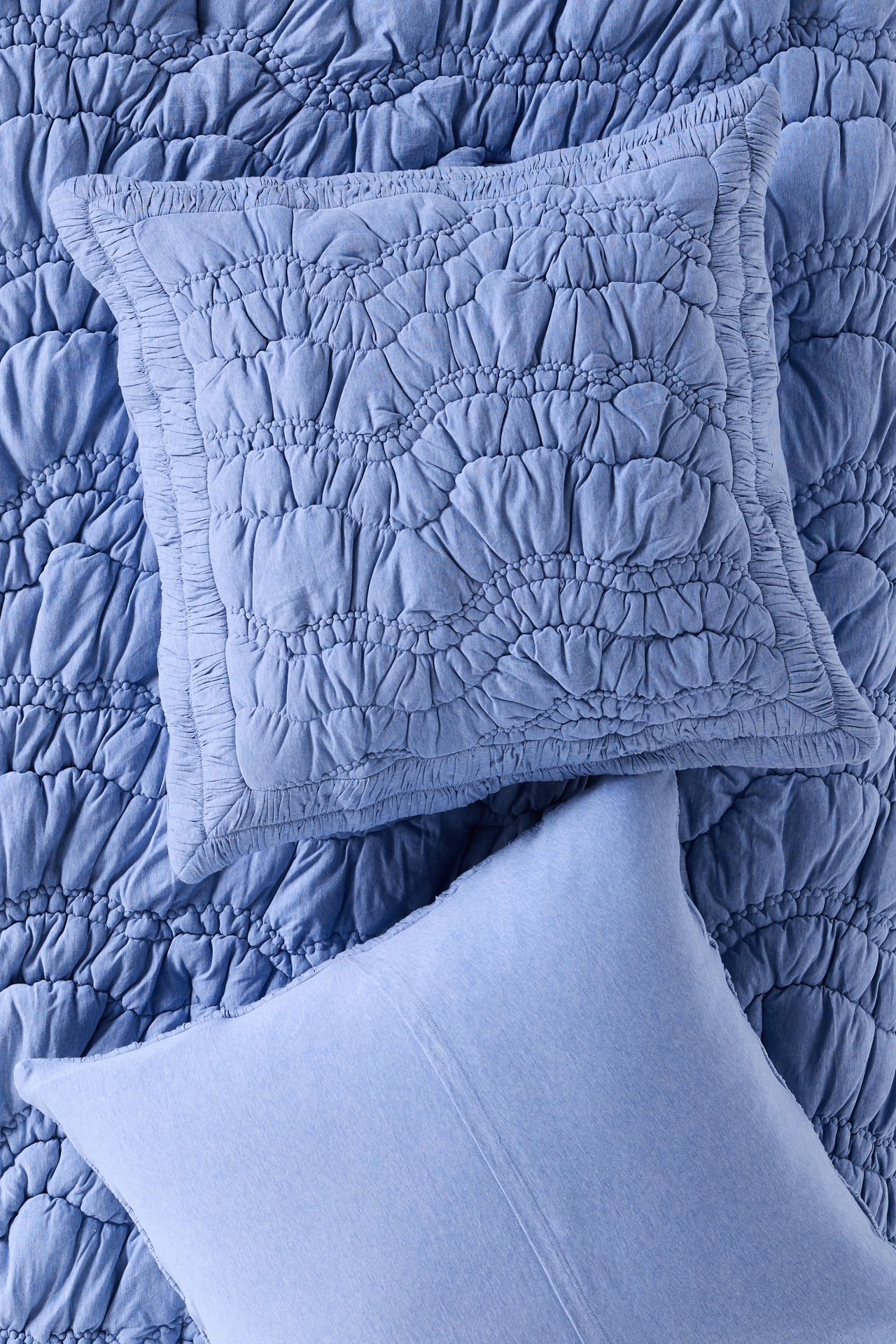 Brooke Heathered Jersey Cotton Euro Sham