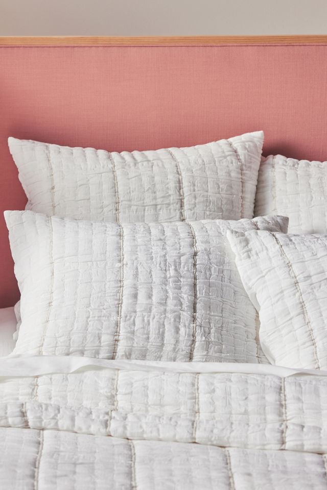 Striped Cotton Gauze Coverlet #3