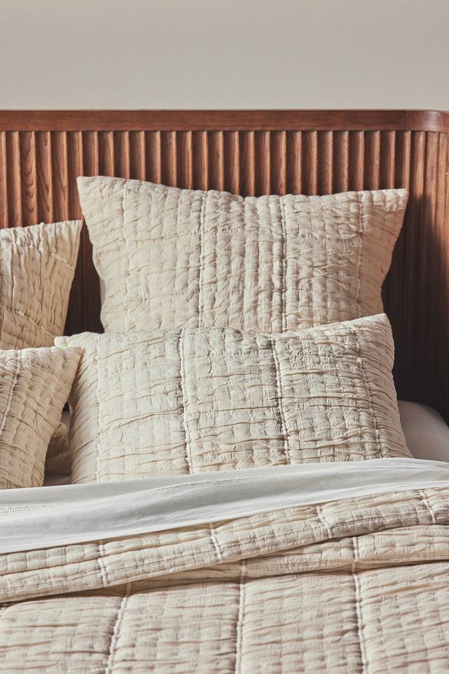 Striped Cotton Gauze Coverlet #1