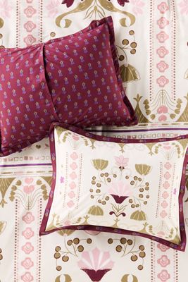 Elodie Bestickte Perkal Blumenmuster Kissenbezüge, 2er-Set