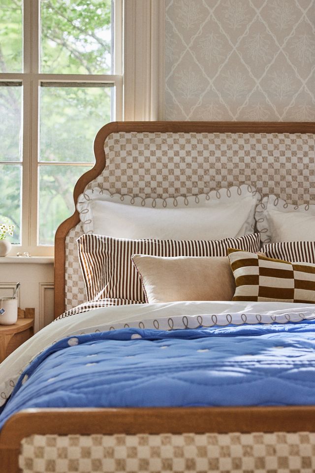 Maeve by Anthropologie Cotton Polka Dot Embroidered Quilt #3