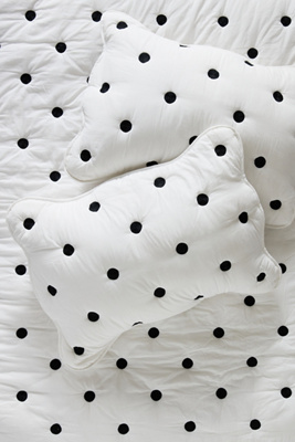 Maeve By Anthropologie Cotton Polka Dot Embroidered Shams, Set Of 2