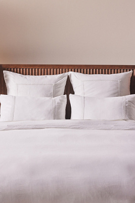 Anthropologie Willow Spa Sateen Duvet Cover