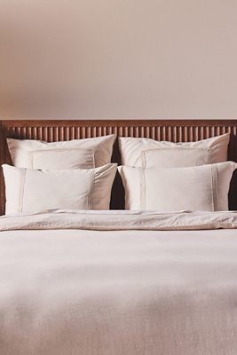 Anthropologie Willow Spa Sateen Duvet Cover