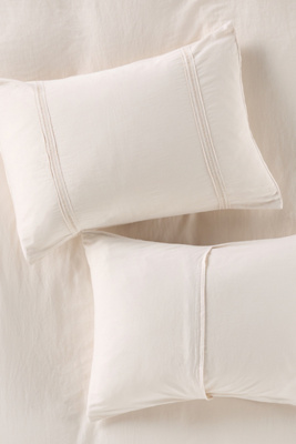 Anthropologie Willow Spa Sateen Shams, Set Of 2