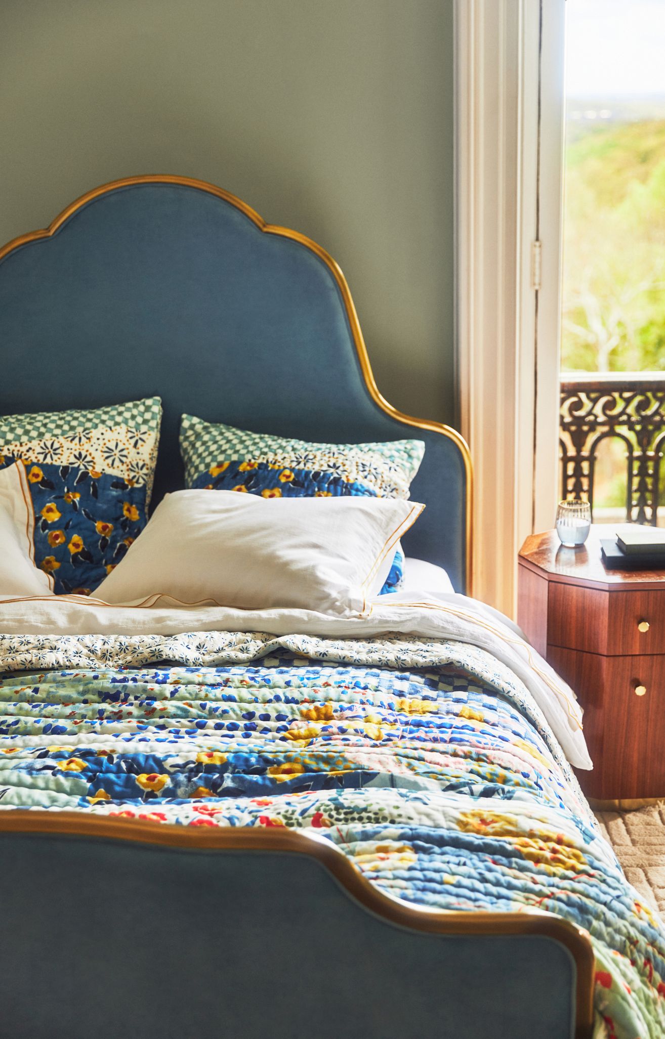 100% Cotton Voile Printed Quilt Collection - Rosalind, Queen