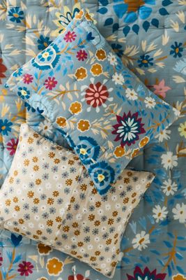 Cotton Voile Printed Pillow Shams, Set of 2