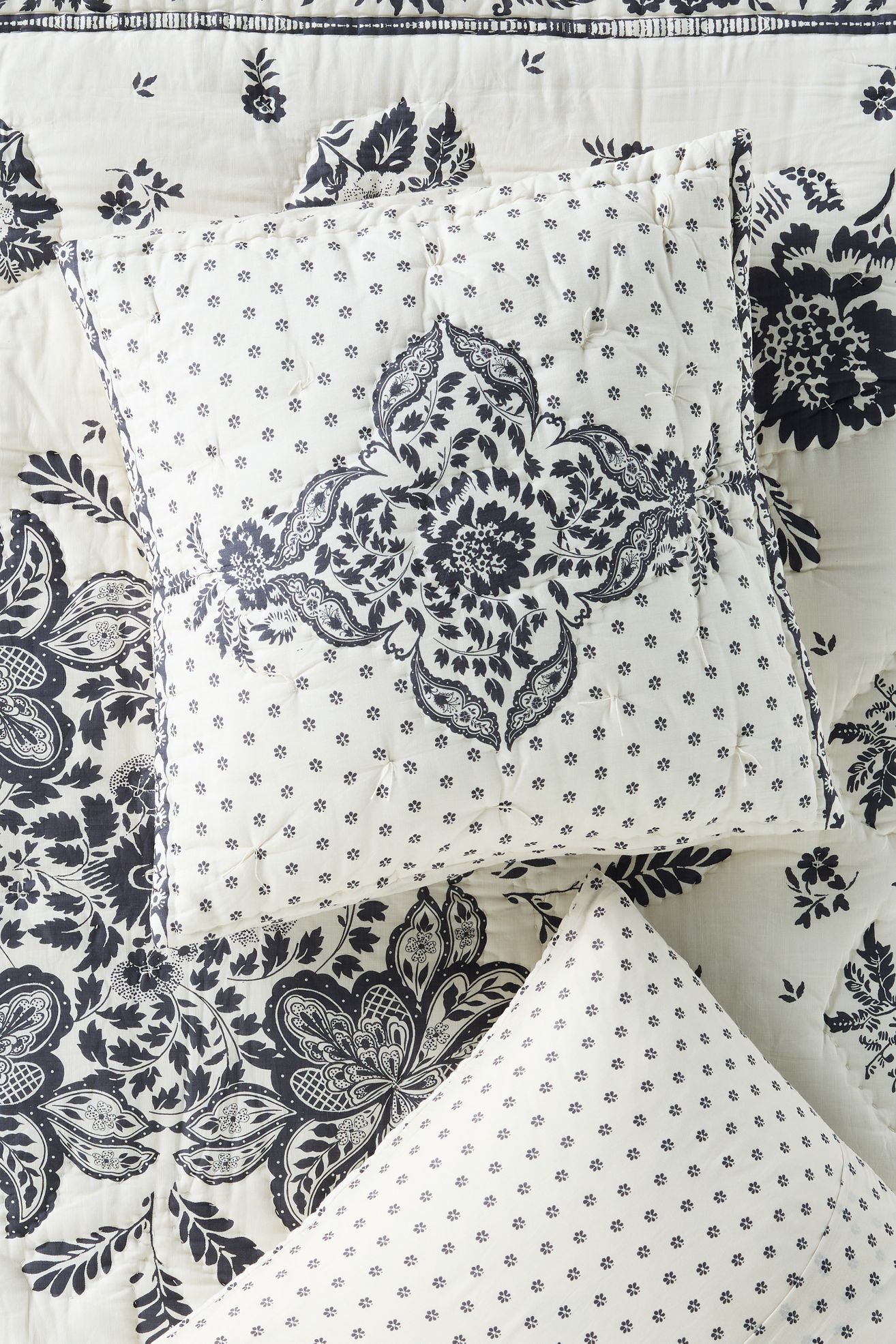 Cotton Voile Printed Euro Sham - Bandana, Euro Sham