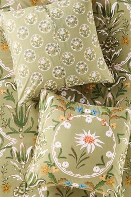 MINDTHEGAP Organic Cotton Percale Printed Euro Sham