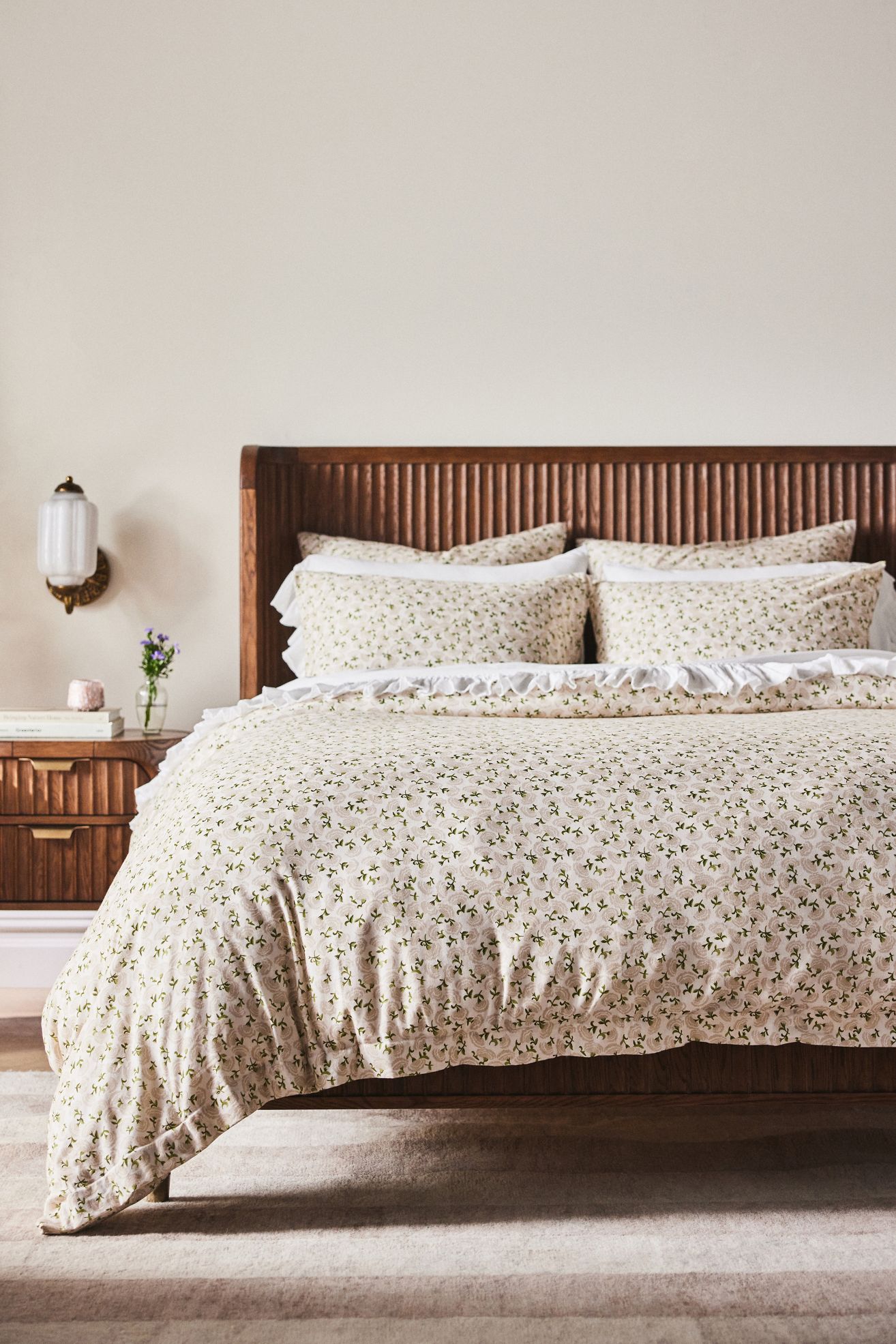 Hannah Cozy Cotton Duvet Cover - Laura Floral, Standard, Queen